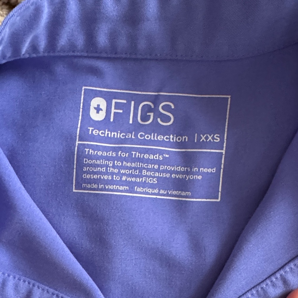 Figs Lavender Technical Collection Top View 2